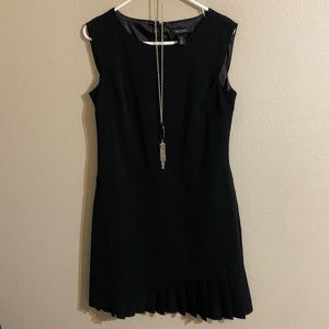 White House Black Market black pleated bottom dress 8